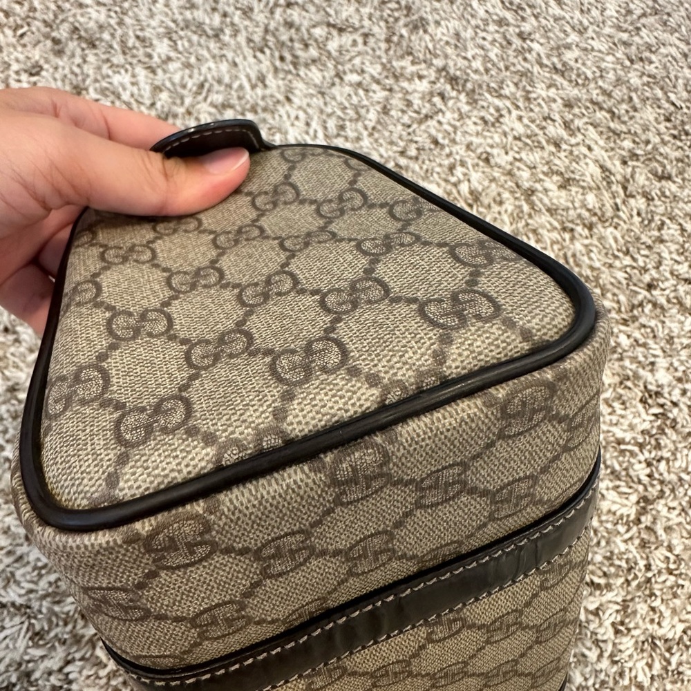 Gucci Beige and Black GG Coated Canvas Small Joy Boston Bag - Picture 7 of 10